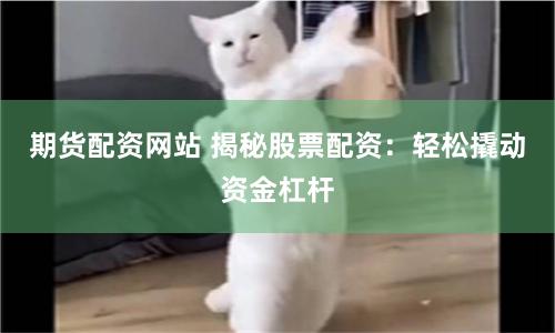 期货配资网站 揭秘股票配资：轻松撬动资金杠杆